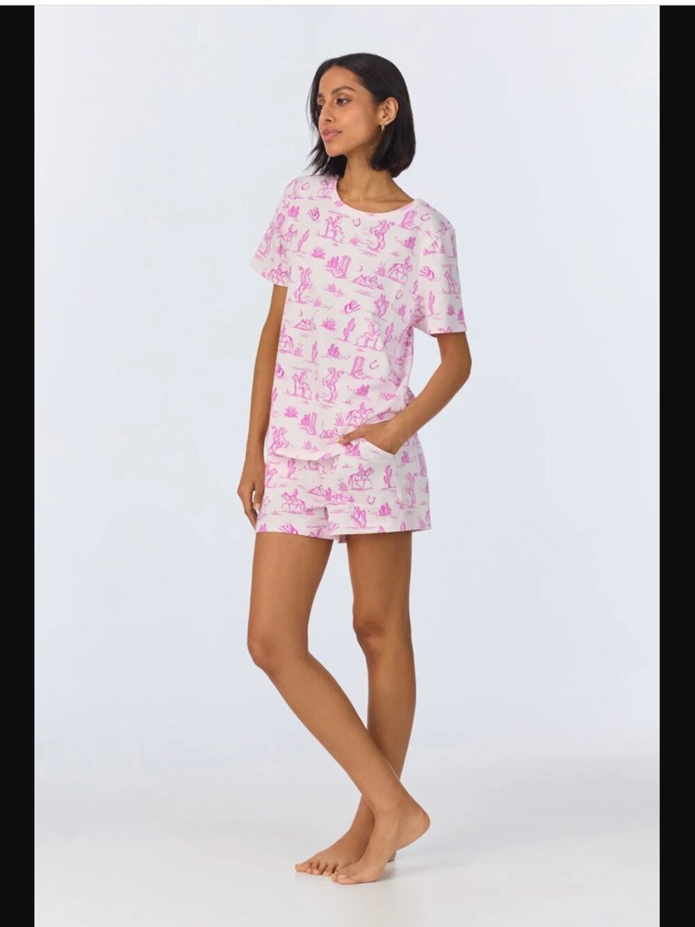 NWT Cowgirl Toile Bedhead Pajamas Short Set